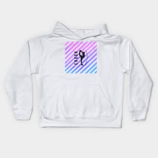 Push your limits diagonal stripe Kids Hoodie